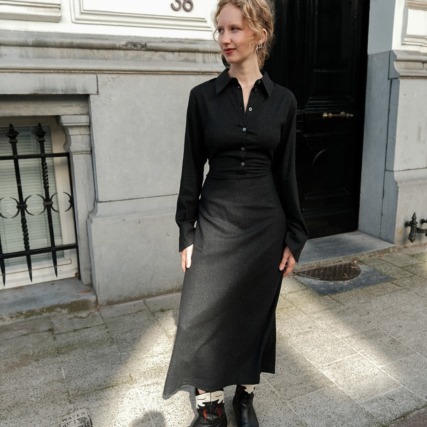 Ottod'Ame half long flannel dress