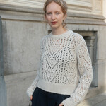 White + Warren cashmere blend crewneck ivory