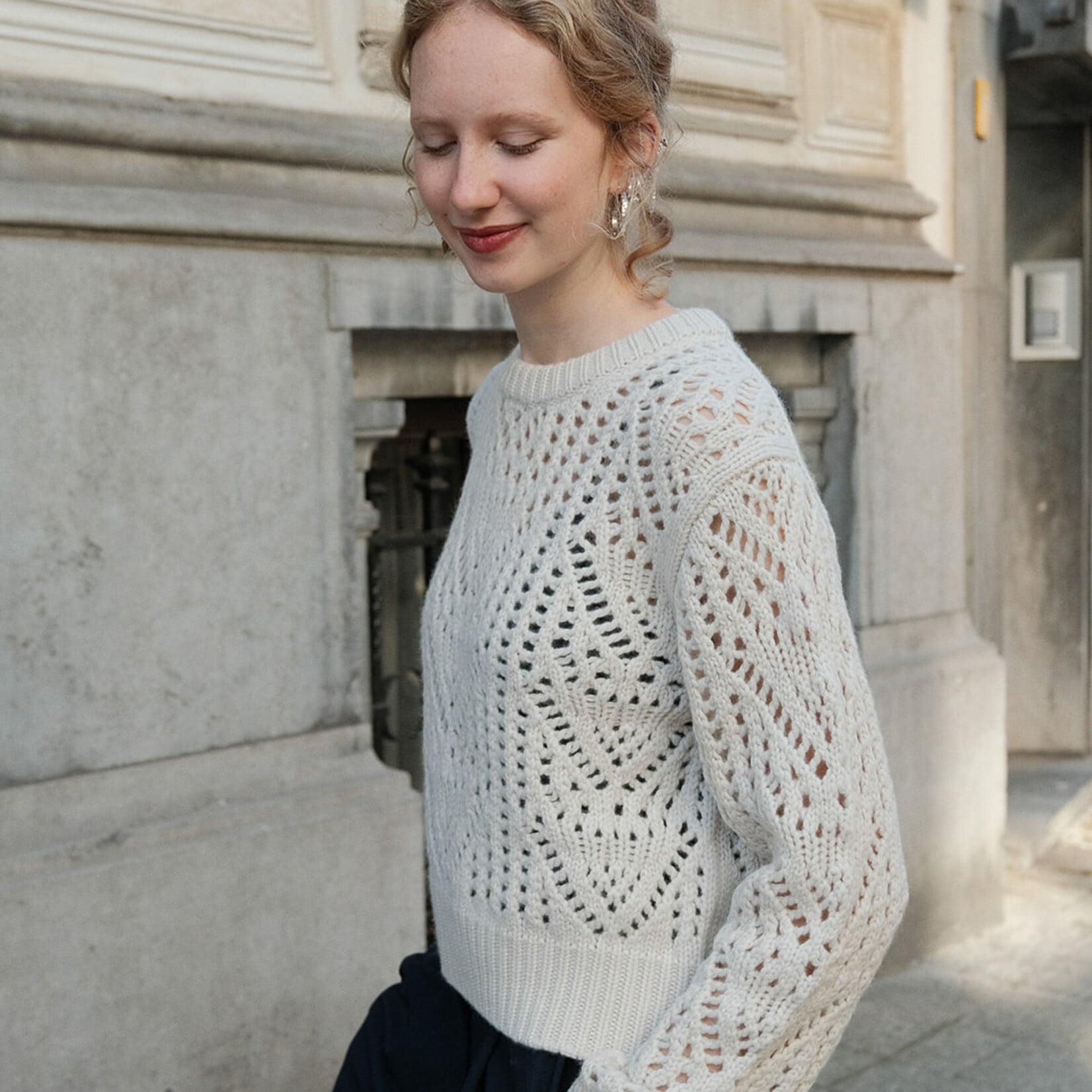 White + Warren cashmere blend crewneck