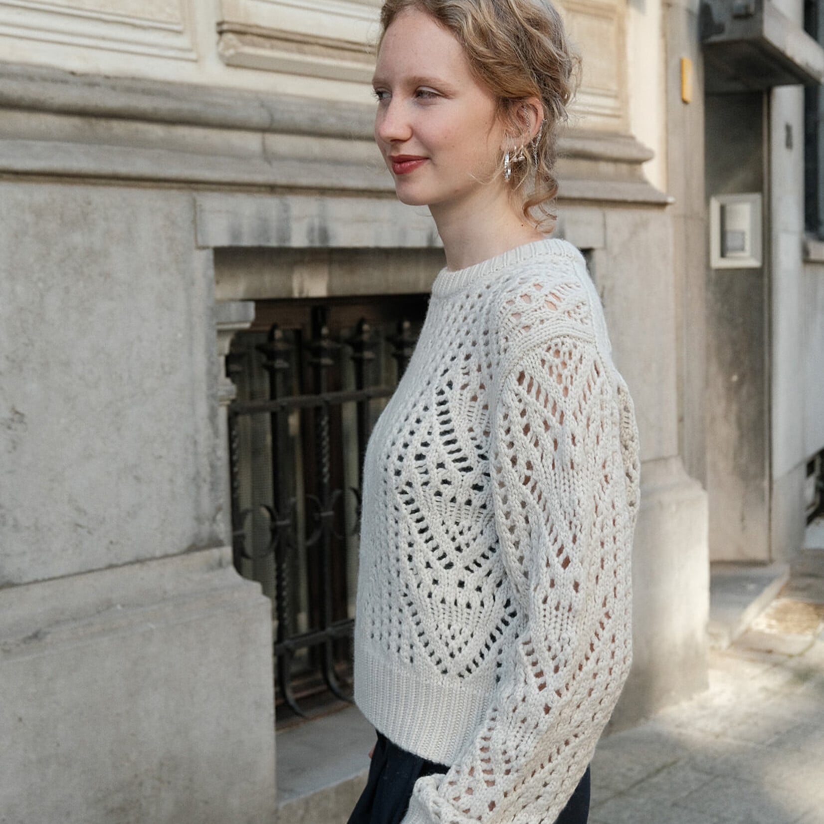 White + Warren cashmere blend crewneck