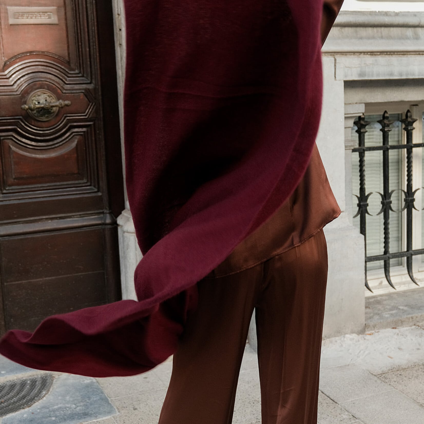 White + Warren Cashmere Travel Wrap  SANGRIA