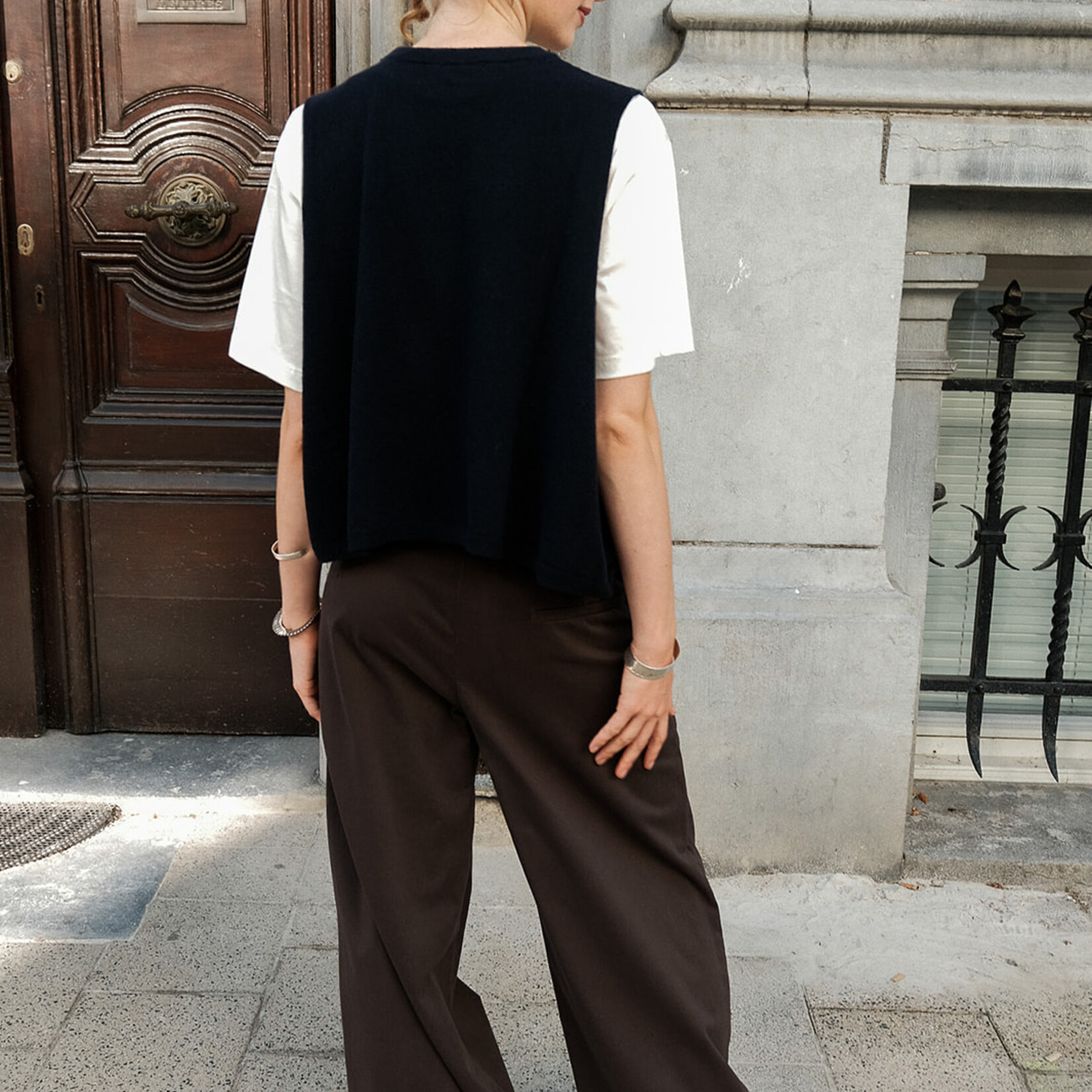 Ottod'Ame Palazzo pant choco