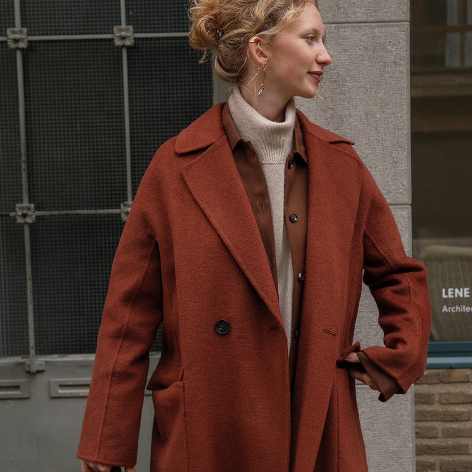 Ottod'Ame Long double-breasted coat