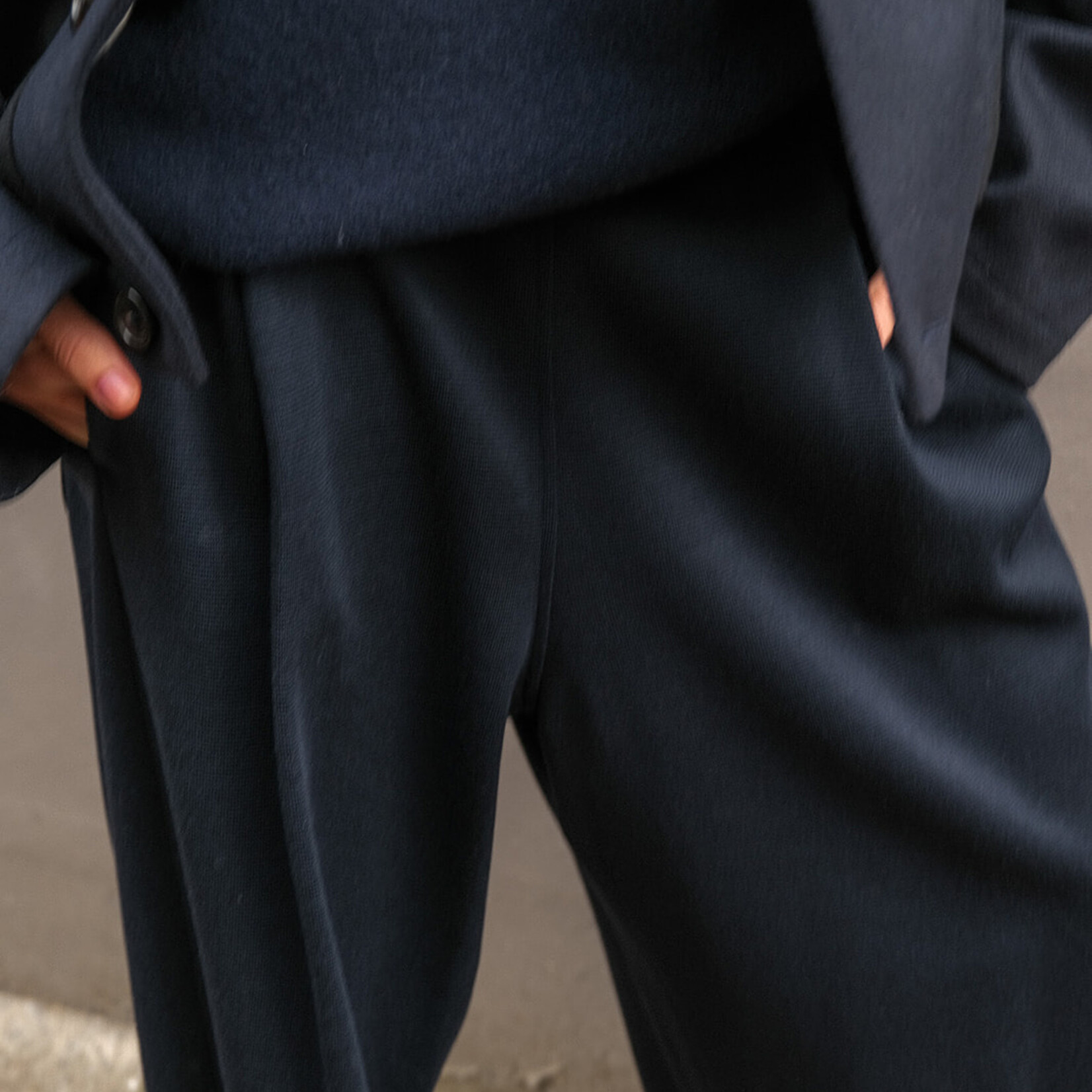 Tela Pantalon Jogger darkblue