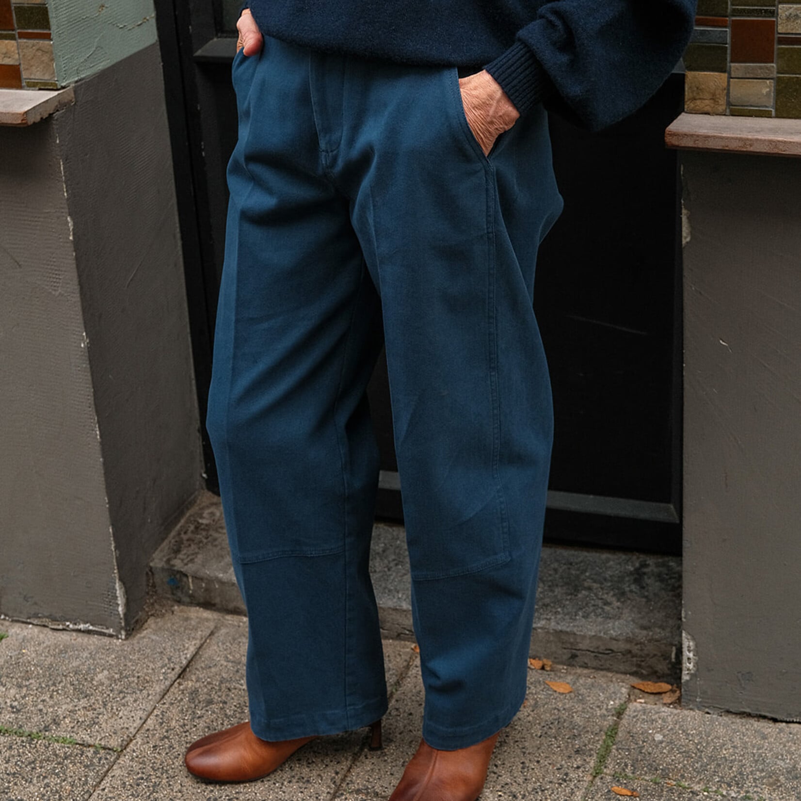 Tela Pantalon Cosmo blue