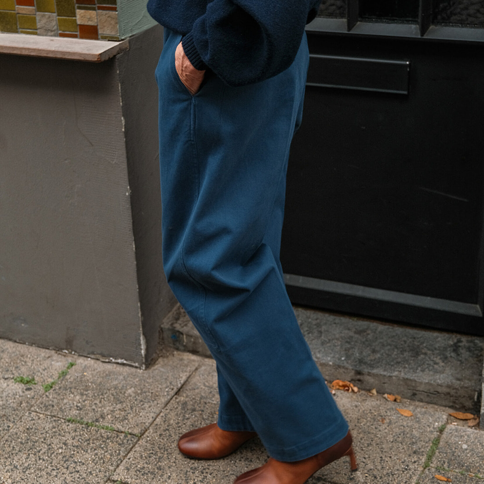 Tela Pantalon Cosmo blue
