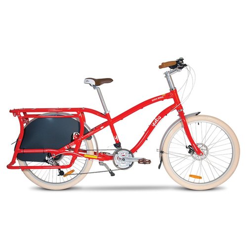 YUBA BODA BODA STEP-OVER COMPACT CARGO BIKE (RED) YUBA BODA BODA STEP-OVER COMPACT CARGO BIKE (RED)