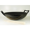 wok pan inductie gietijzer zwart 36 cm