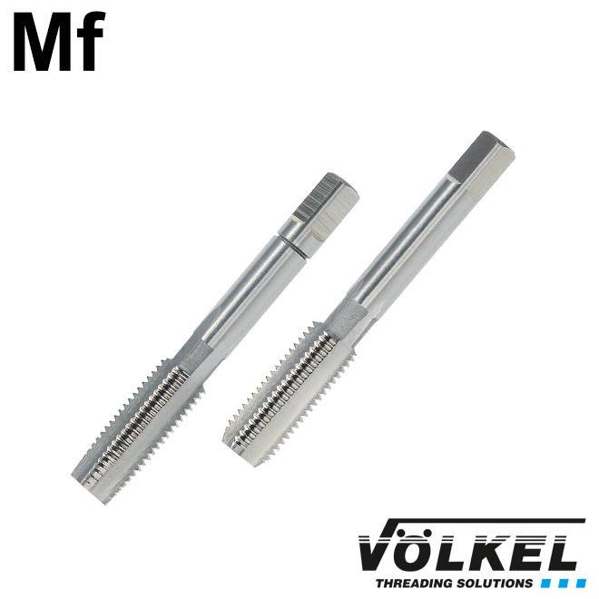 Völkel Set Di 2 Maschi Per Filettatura Sinistrorsa MF 10x1.25 - HSS-G DIN 2181