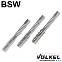 Handtappenset 3dlg, ≈ DIN 352, HSS-G, linkse draad BSW 7/8 x 9