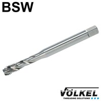 Machinetap, ≈ DIN 371, HSS-E, vorm C / 35° RSP met rechtsspiraal, BSW 1/2 x 12