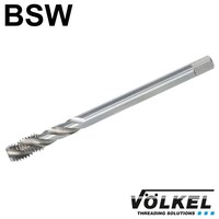Machinetap, ≈ DIN 376, HSS-E, vorm C / 35° RSP met rechtsspiraal, BSW 1.1/2 x 6