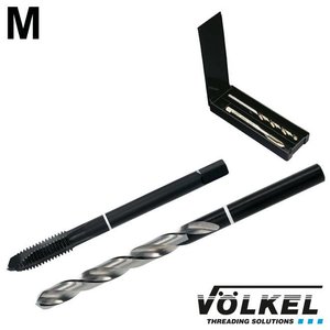 TwinBox WITRING machinetap + spiraalboor, DIN 376, HSS-E VAP, vorm B met schilaansnijding, M 14 x 2.0