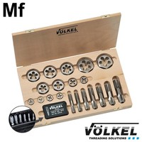 Tap- en snijmoerenset HexTap metrisch fijn 26dlg, Mf 4 - 20