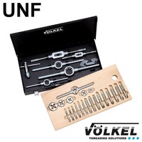 Handtappen- en snijplatenset 22dlg, UNF 1/4 - 1/2