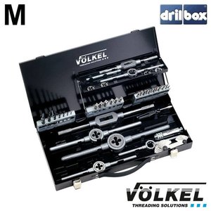 Handtappen- en snijplatenset metrisch 35dlg, M3 - 12