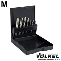 Machinetappenset metrisch 7dlg, ISO 529, vorm B, HSS-G, M 3 - 12