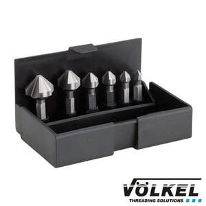 Völkel Verzink-bit-set 6dlg, HSS, Ø 6.3 - 20.5mm