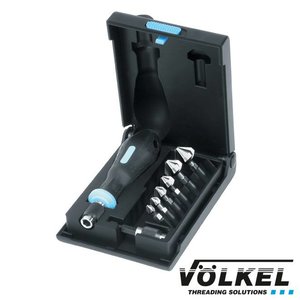 Verzink-bit-set 8dlg, HSS, Ø 6.3 - 20.5mm