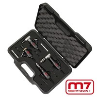 Pneumatische mini slijp en boorset 4dlg