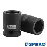 1/2" impact dop /slagdop / krachtdop 6-kant, 1" (SAE)