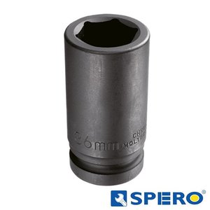 Spero 3/4" impact dop /slagdop / krachtdop lang 6-kant, 19mm