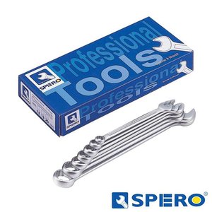 Spero Ring-steeksleutelset (SAE) 1/4 - 1.1/4'', 16dlg