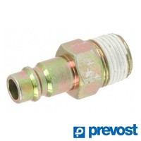 Insteeknippel gehard Euro 7.2/7.4, 1/4'' uitw.draad