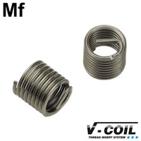 Schroefdraadinserts Mf 20 x 2.0, RVS, DIN 8140, Lengte: 1.0 D, 25st