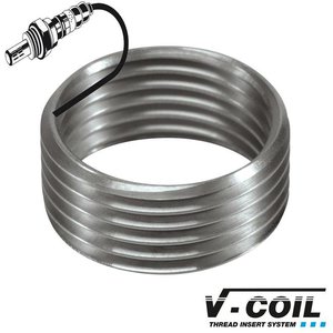 V-coil Draadbus Mf 18 x 1.5, RVS, voor lambdasonde, Lengte: R 9mm, 10st