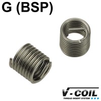 Schroefdraadinserts G 3/8 x 19, RVS, DIN 8140, Lengte: 1.5 D, 5st