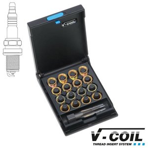 V-coil Draadreparatieset Mf 14 x 1.25 voor bougie schroefdraad