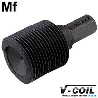 Inbouwhulpstuk met zeskant-aansluiting Mf 27 x 1.5