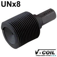 Inbouwhulpstuk met zeskant-aansluiting UN 1.7/8 x 8