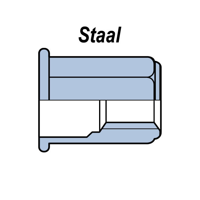 Zeskant - Cilindrisch - Staal