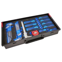 Schroevendraaier, haakse sleutel- en meetset 13 delig