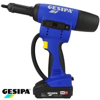 Gesipa accu blindklinkmoertang M3, M4, M5, M6, M8, M10, M12 - 18V, 2 x 2.0Ah (FireBird Pro Gold edition)