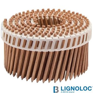 LignoLoc houten coilnagels 5.3 x 75mm - 2300 stuks (23rol)