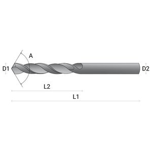 PTG Spiraalborenset 25-dlg, DIN 338, HSS TiN, 118°, Type N, PROFILINE-Super, 1.0-13.0 x 0.5mm in metalen casette