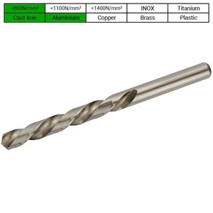PTG Spiraalboor LINKS 3.5mm, DIN 338, HSS, 118°, Type LN, PROFILINE, 10st