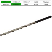 Extra lange (480mm) spiraalboor 13mm, DIN 1869, HSS, 130°, Type TS, PROFILINE, 1st