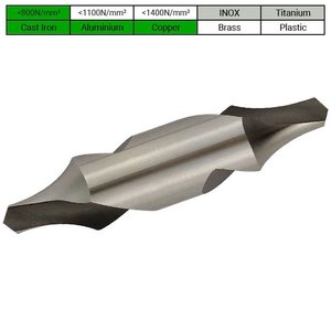 PTG Centreerboor 3.15mm, DIN 333-R, HSS, Radius, PROFILINE, 10st