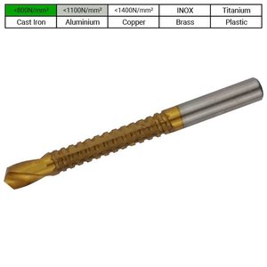 PTG Freesboor 8mm, HSS TiN, 118°, PROFILINE, 5st