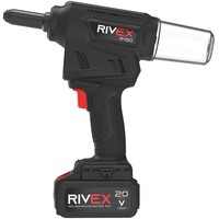 RIVEX RV50 accu blindklinktang 2.4-5.0mm, 20V, 2 x 4.0Ah