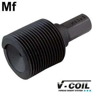 V-coil Inbouwhulpstuk met zeskant-aansluiting Mf 48 x 4.0