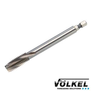 HexDrive machinetap, DIN 376, HSS-E, vorm C /15° RSP met rechtsspiraal, M 12 x 1.75