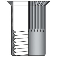 Blindklinkmoeren M8 - RVS A2 - verzonken kop - klembereik: 1.5-4.5mm - 250 stuks
