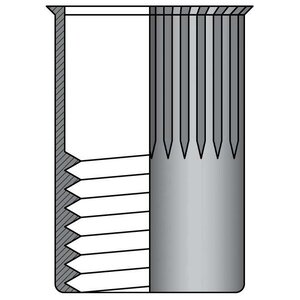Rivex Fasteners Blindklinkmoeren M8 - RVS A2 - gereduceerd verzonken kop - klembereik: 0.5-3.0mm - 250 stuks