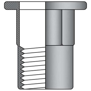 Rivex Fasteners Blindklinkmoeren M10 - RVS A2 - half zeskant cilindrische kop - klembereik: 1.0-4.0mm - 250 stuks