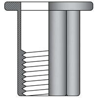 Blindklinkmoeren M6 - RVS A2 - zeskant cilindrische kop - klembereik: 0.5-3.0mm - 250 stuks
